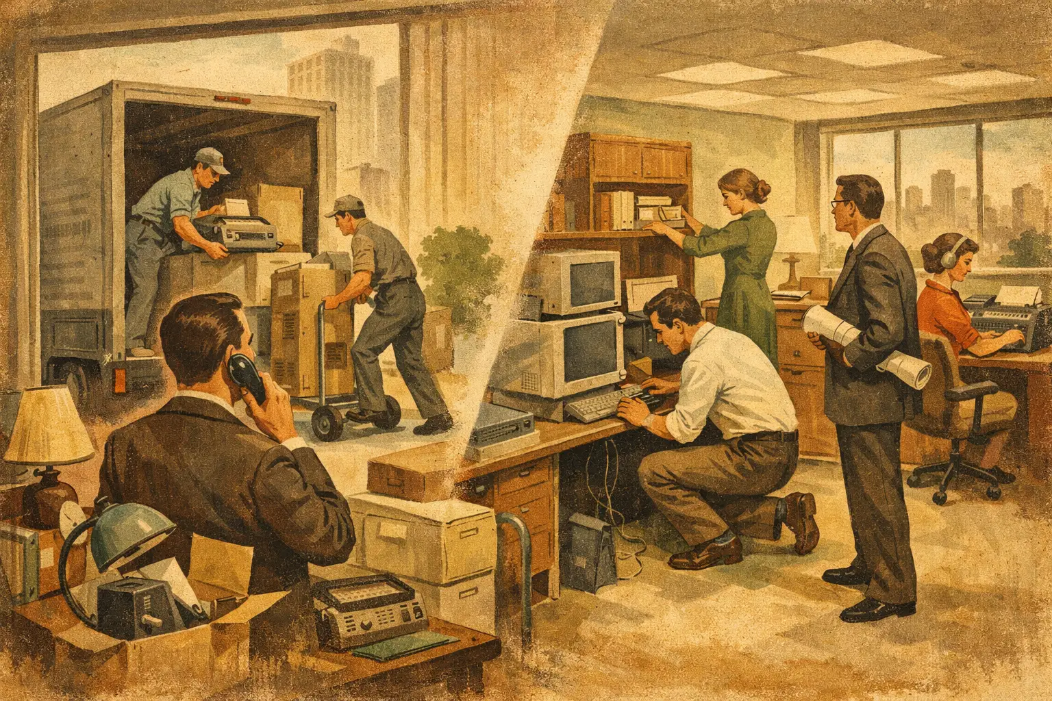 Office Move Project Example for Zero Downtime